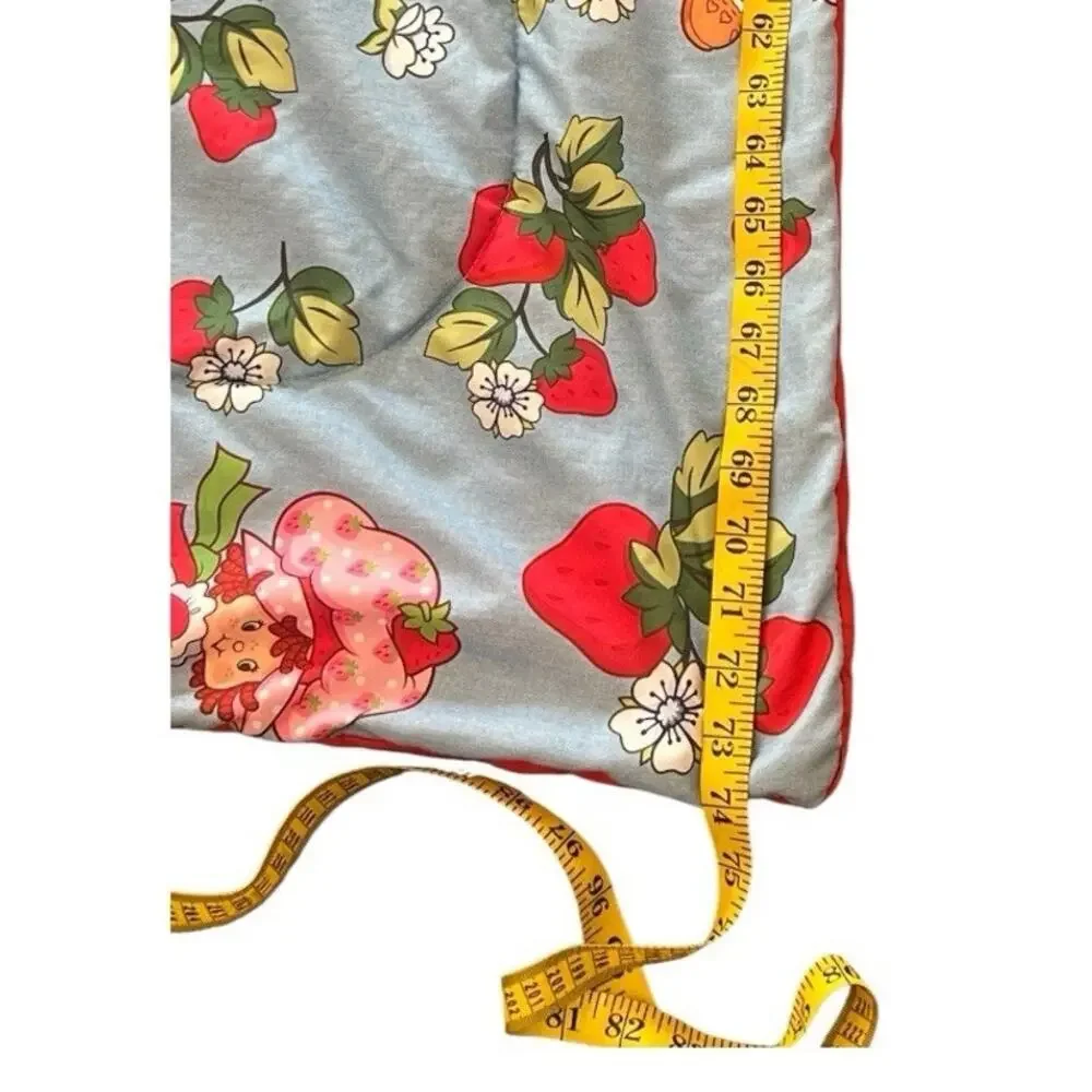STRAWBERRY SHORTCAKE Reversible Kids Comforter Jay Franco Red & Blue TWIN